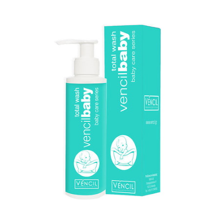 Vencil Baby Total Wash Απαλό Βρεφικό Σαμπουάν και Αφρόλουτρο 400ml