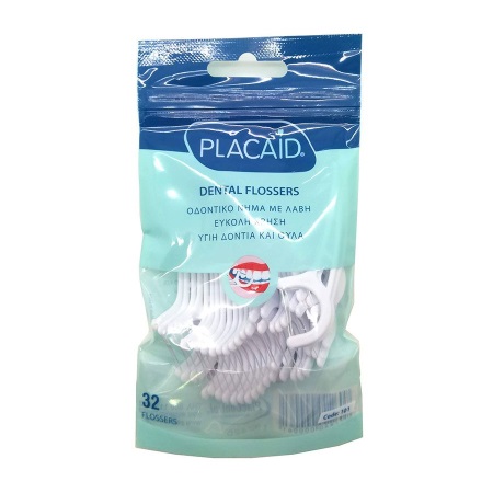Tepe PlacAid Dental Flossers Οδοντικό Νήμα με Λαβή 32 τεμάχια