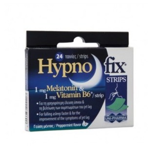 Uni-Pharma Hypno Fix Συμπλήρωμα Διατροφής με Γεύση Μέντας 24 ταινίες