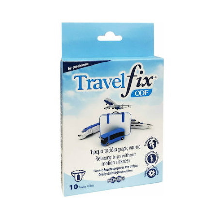 Uni-Pharma Travelfix ODF Διασπειρόμενες Ταινίες Για Την Ναυτία 10 ταινίες