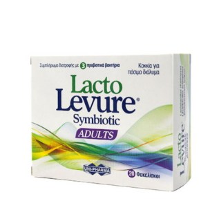 Uni-Pharma LactoLevure Symbiotic Adults Συμπλήρωμα Διατροφής Προβιοτικών 20 Φακελίσκοι