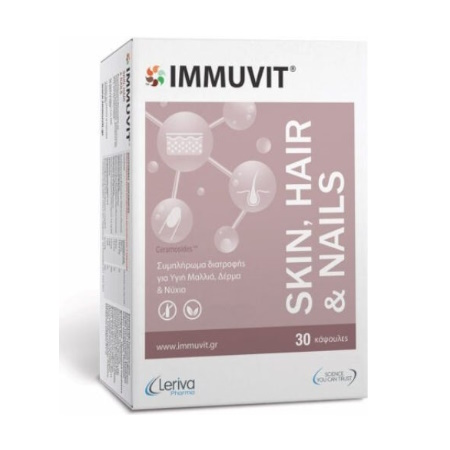 Leriva Pharma Skin Hair & Nails Συμπλήρωμα Διατροφής για Μαλλιά , Νύχια και Δέρμα 30 κάψουλες