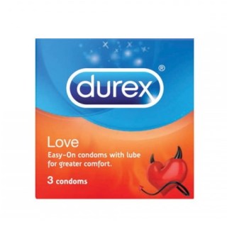 Durex Love Προφυλακτικά με Λιπαντικό 3 τεμάχια