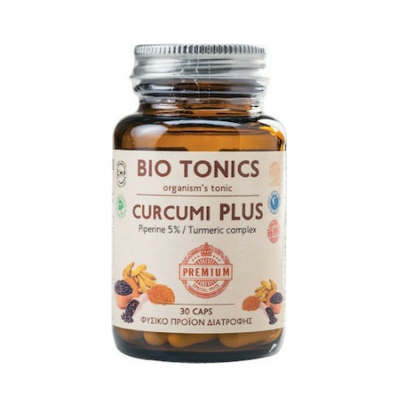 Bio Tonics Curcumi Plus Φυσικό Συμπλήρωμα Διατροφής με Κουρκουμά 30 Κάψουλες
