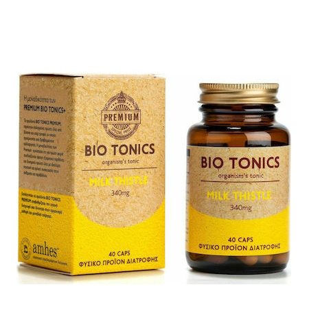 Bio Tonics Milk Thistle 340mg Συμπλήρωμα Διατροφής με Γαϊδουράγκαθο 40 Κάψουλες