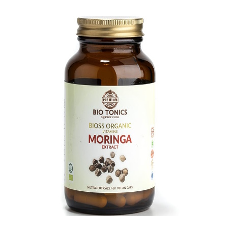 Bio Tonics Bioss Organic Vitamins Moringa Extract 300mg Αντιοξειδωτικό Συμπλήρωμα Διατροφής 60 Κάψουλες