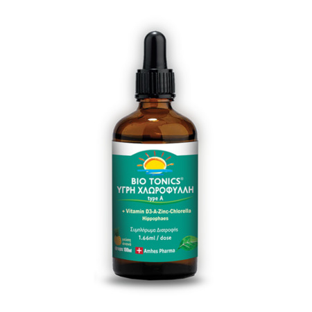 Bio Tonics Υγρή Χλωροφύλλη Συμπλήρωμα Διατροφής Για Τόνωση Του Ανοσοποιητικού 100ml