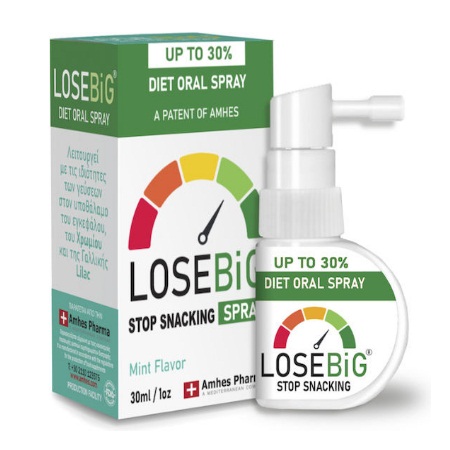 Amhes Losebig Spray Συμπλήρωμα Για Αδυνάτισμα Σε Σπρέι Με Γεύση Μέντα 30ml