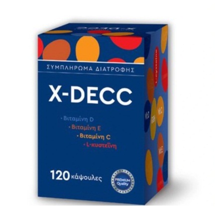 X-DECC (Vit. C,D,E & L-Cysteine) Ειδικό Συμπλήρωμα Διατροφής 120 Ταμπλέτες