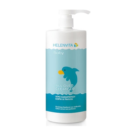 Pharmex Helenvita Baby All Over Cleancer Βρεφικό Υγρό Καθαρισμού για Σώμα Και Μαλλιά 1lt