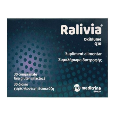 Ralivia Oxiblume Q10 Συμπλήρωμα Διατροφής για την Καλή Υγεία του Ουροποιητικού 30 Δισκία
