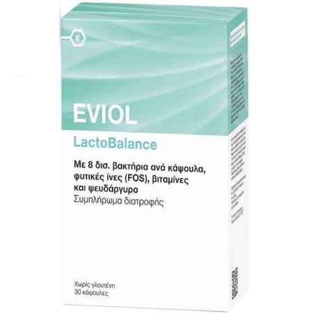 Eviol Lactobalance Συμπλήρωμα Διατροφής για την Ισορροπία της Εντερικής Χλωρίδας 30 Κάψουλες
