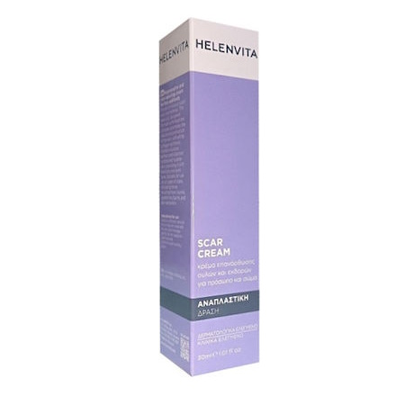 Helenvita Scar Cream Κρέμα Aνάπλασης Και Επανόρθωσης Ουλών Για Πρόσωπο Και Σώμα 30ml