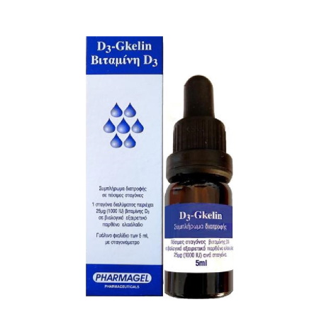 Pharmagel D3-Gkelin 1000iu Drops Βιταμίνη D3 5ml