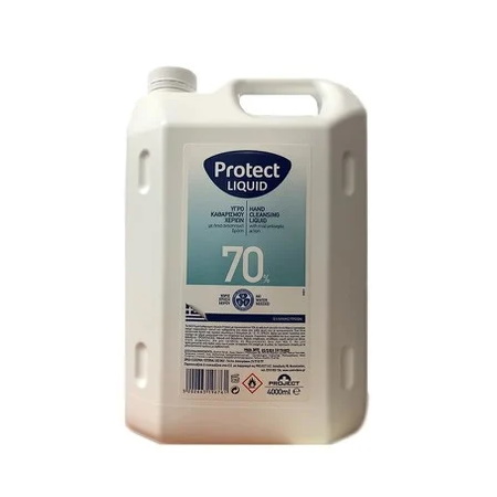 Protect Gel 70% Liquid Υγρό Καθαρισμού Χεριών 4lt