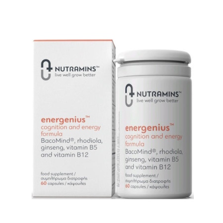 Nutramins Energeius Συμπλήρωμα για την Μνήμη 60 κάψουλες Energy