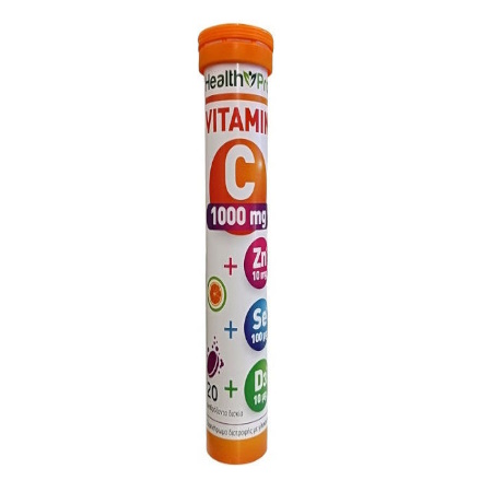 Health Pro Vitamin C 1000mg Συμπλήρωμα Διατροφής για Ενίσχυση του Ανοσοποιητικού 20 Αναβράζοντα Δισκία
