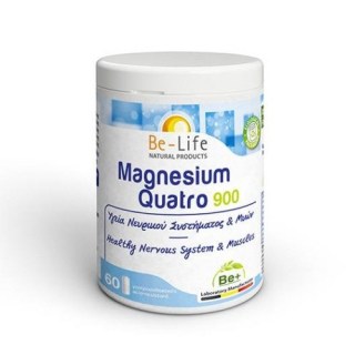 Naturalia Be-Life Magnesium Quatro 900 τονωτικό νευρικού & μυικού συστήματος 60 κάψουλες
