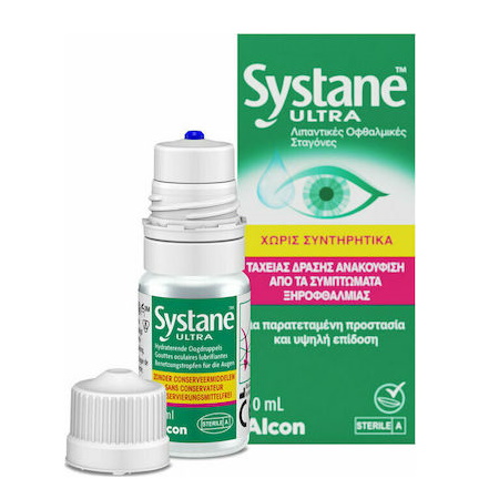Systane Ultra Λιπαντικές Οφθαλμικές Σταγόνες Ταχείας Δράσης κατά τις Ξηροφθαλμίας 10ml