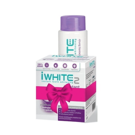 iWHITE Instant Σύστημα Λεύκανσης 10 τεμάχια + ΔΩΡΟ Στοματικό Διάλυμα Λεύκανσης Δοντιών 500ml