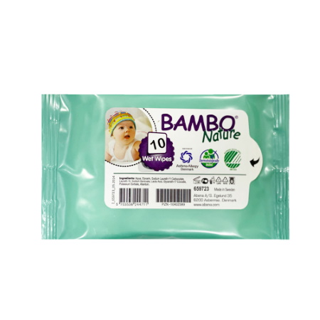 Bambo Nature μωρομάντηλα τσέπης, συσκευασία 10 τεμάχια