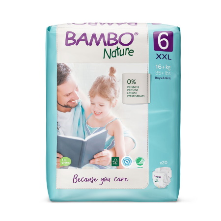Bambo Nature Πάνες Βρακάκι No6 για 16kg+ 20 τεμάχια