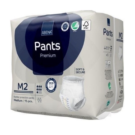 Abena Premium Pants Πάνες Βρακάκι Ακράτειας M2 Medium 15 Τεμάχια