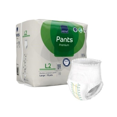 Abena Pants Premium L2 Πάνες Βρακάκι Ακράτειας Large 15 Τεμάχια