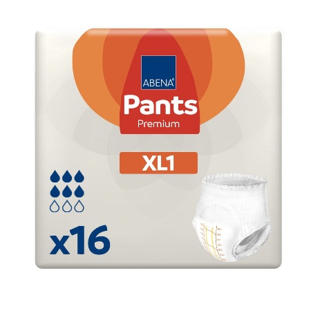 Abena Premium Πάνες Βρακάκι Ακράτειας XL1 XLarge 16 Τεμάχια