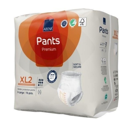 Abena Pants Premium Πάνες Βρακάκι Ακράτειας XL2 XLarge 16 Τεμάχια