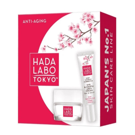 Hada Labo Tokyo Πακέτο Anti-Aging Oval V-LIFT Hydro Cream 50ml + ΔΩΡΟ Deep Wrinkle Corrector Eye & Mouth Cream 15 ml