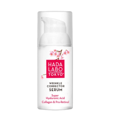 Hada Labo Tokyo Wrinkle Corrector Serum Αντιγηραντικός Ορός Προσώπου με Ρετινόλη, Κολλαγόνο και Υαλουρονικό 30ml