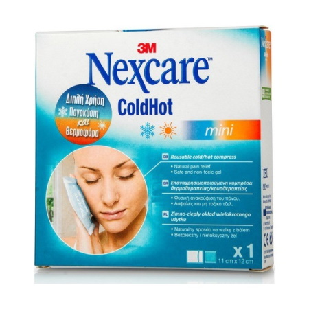 3M Nexcare ColdHot Mini 2σε1 Παγοκύστη Και Θερμοφόρα Πολλαπλών Χρήσεων Για Φυσική Ανακούφιση Από Τον Πόνο 11cm x 12cm 1τμχ