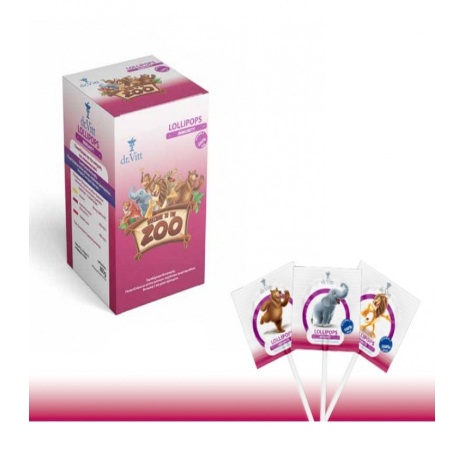 Dr.Vitt Lolipops Immunity Vit C Γλειφιτζούρι Συμπλήρωμα Διατροφής για το Ανοσοποιητικό Σύστημα 100 Τεμάχια
