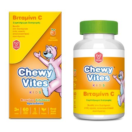 Vican Chewy Vites Vitamin C Παιδικές Βιταμίνες 60 μασώμενες ταμπλέτες