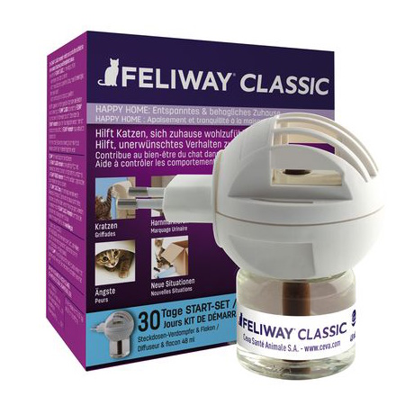 Feliway Classic Diffuser Ηλεκτρική Συσκευή Κατά του Στρες της Γάτας + Δώρο Ανταλλακτικό 48ml