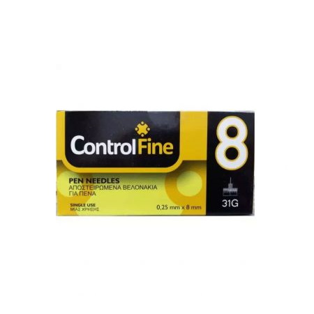 Project ControlFine Pen Needles 8mm 31G 100 τεμάχια