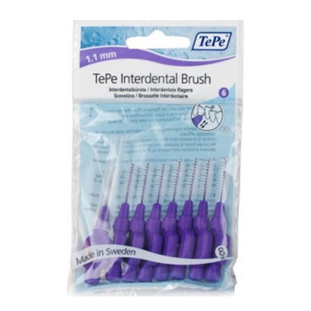TePe Interdental Brushes Original Μεσοδόντια Βουρτσάκια 1.1mm 8 τεμάχια