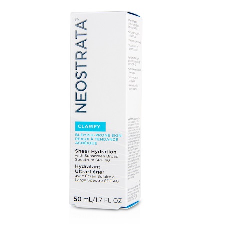 Neostrata Clarify Sheer Hydration Ενυδατική Κρέμα Προσώπου για Λιπαρές Επιδερμίδες SPF 40 50ml