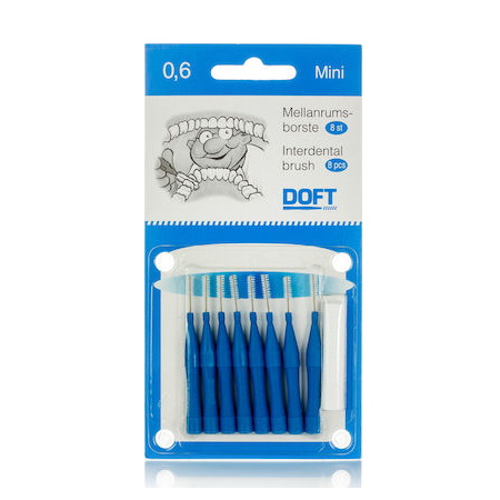 Doft Interdentals Μεσοδόντια Βουρτσάκια 0.6mm 8 τεμάχια