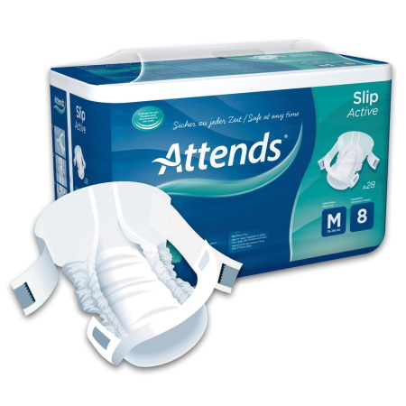 Attends Slip Active Μέγεθος 8 Medium Πάνες Ακράτειας 80-110cm 28 τεμάχια