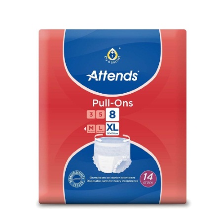 Attends Pull-Ons Μέγεθος 8 Extra Large 14 πάνες