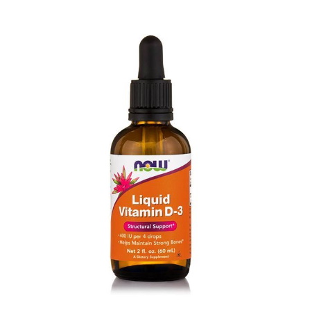 Now Foods Liquid Vitamin D3 400IU Για την υγεία των οστών και του ανοσοποιητικού 60ml
