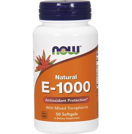 Now Foods Vitamin E-1000IU Mixed Tocopherols Συμπλήρωμα Διατροφής Με Αντιοξειδωτική Δράση 50 Κάψουλες