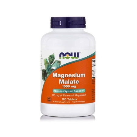 Now Foods Magnesium Malate 1000mg 180 ταμπλέτες