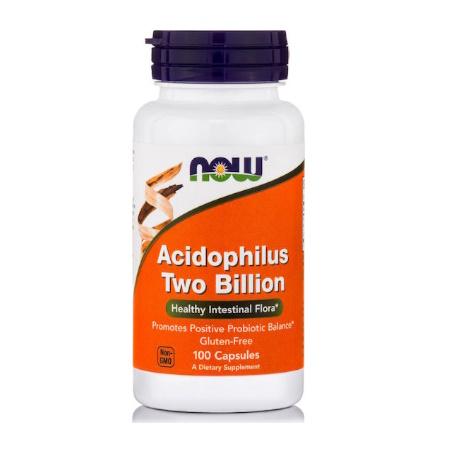 Now Foods Acidophilus Two Billion Συμπλήρωμα Διατροφής με Προβιοτικά 100 Κάψουλες