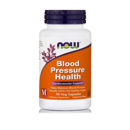 Now Foods Blood Pressure Health Συμπλήρωμα Διατροφής για τη Μείωση της Αρτηριακής Πίεσης 90 Φυτικές Κάψουλες