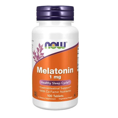 Now Foods Melatonin 1mg Συμπλήρωμα Διατροφής για τον Ύπνο 100 Ταμπλέτες