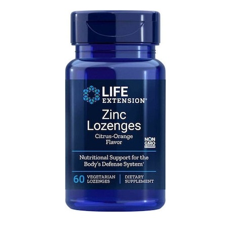 Life Extension Zinc Lozenges 24mg Συμπλήρωμα Διατροφής με Ψευδάργυρο για το Ανοσοποιητικό Σύστημα 60 Παστίλιες