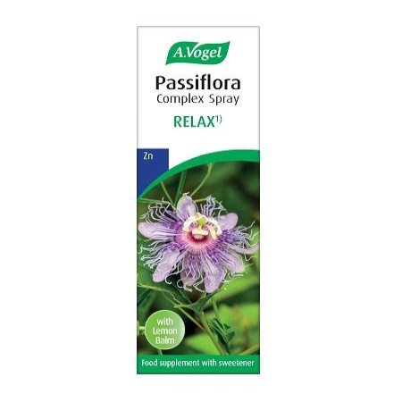 A.Vogel Passiflora Complex Relax Spray Συμπλήρωμα Διατροφής με Πασιφλόρα σε Μορφή Σπρέι για την Ενίσχυση του Αισθήματος Ηρεμίας 20ml